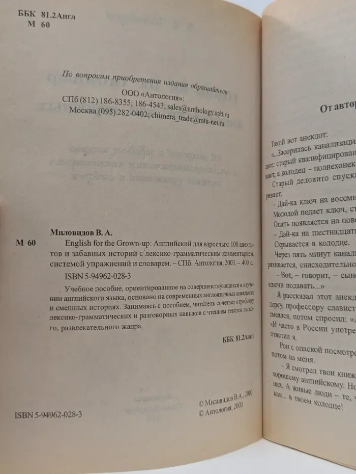 English for the Grown-up. Английский для взрослых