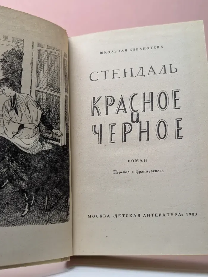 Школьная библиотека. Красное и черное