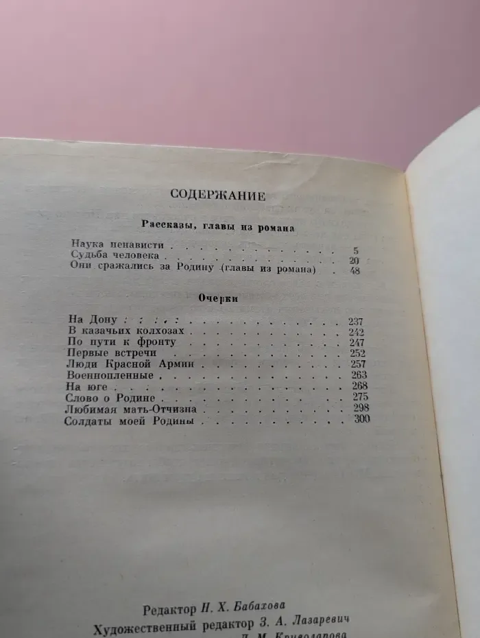 Они сражались за Родину. Главы из романа. Рассказы