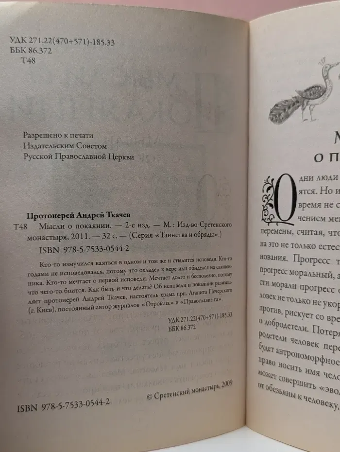 Таинства и обряды. Мысли о покаянии