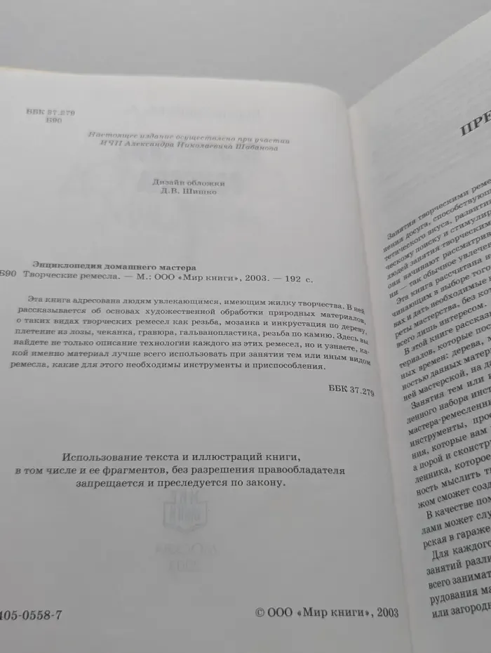 Энциклопедия домашнего мастера. Творческие ремесла