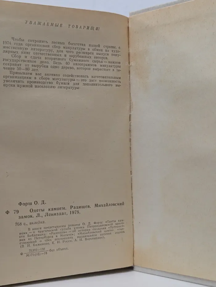 Одеты камнем. Радищев. Михайловский замок