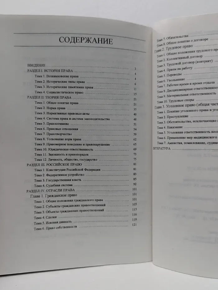 Право. История. Теория. Отрасли