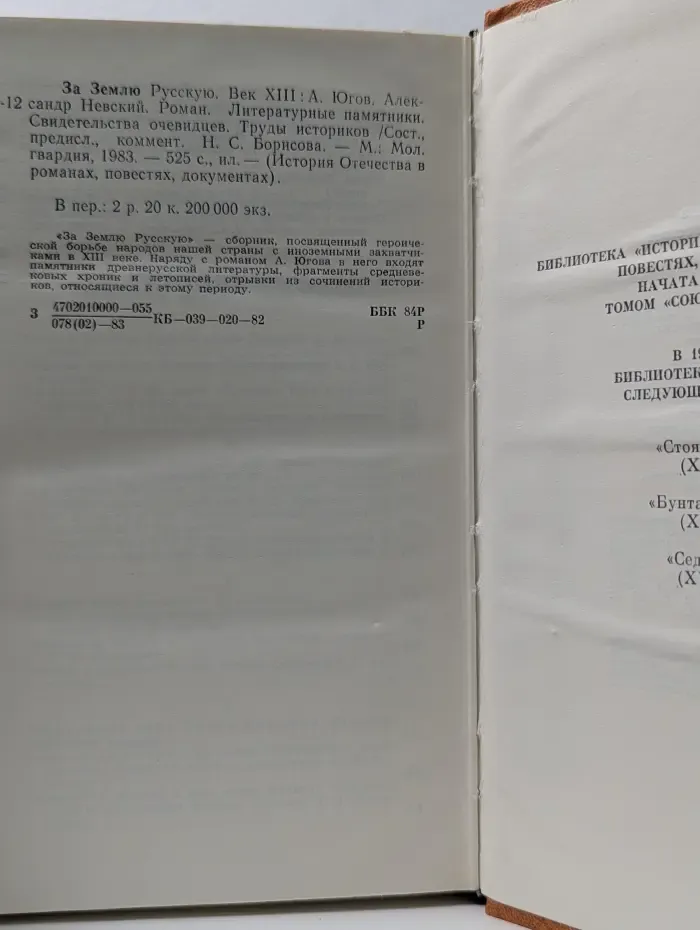 История Отечества в романах. повестях, документах. За землю русскую. Век XIII