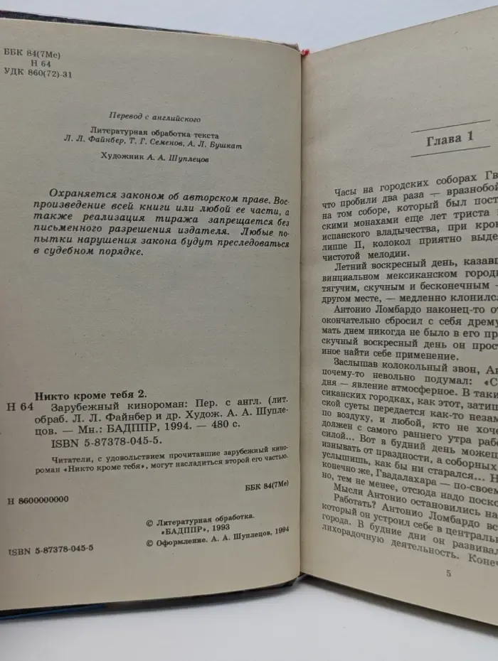 Зарубежный кинороман. Никто кроме тебя 2