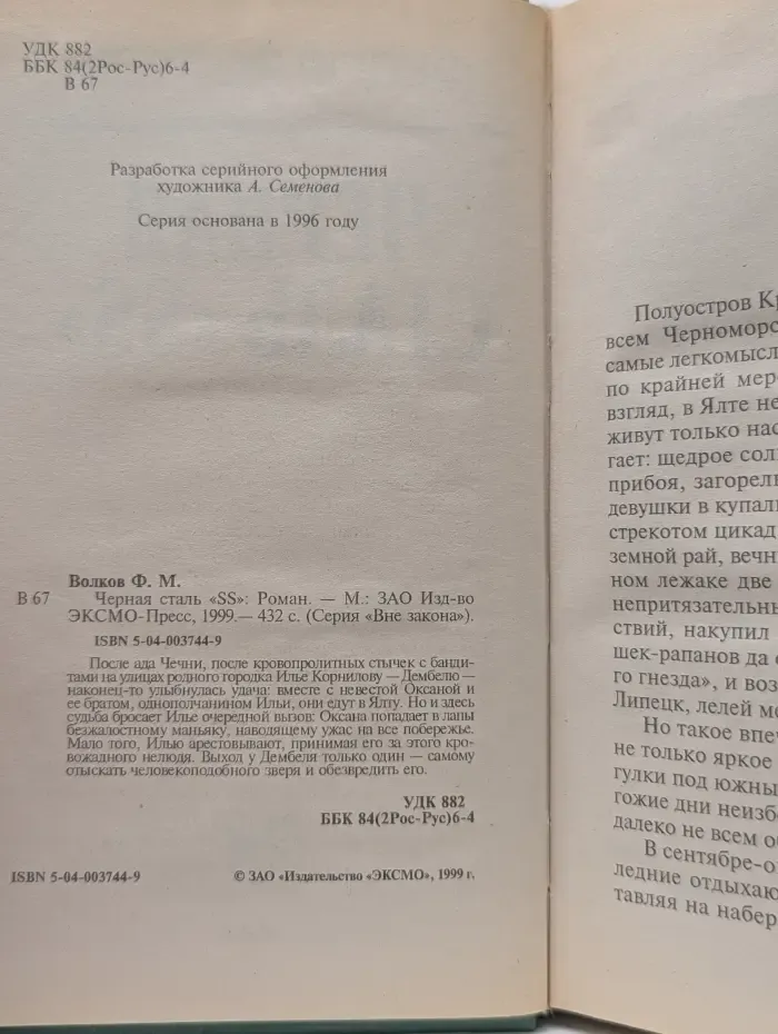 Вне закона. Черная сталь «SS»