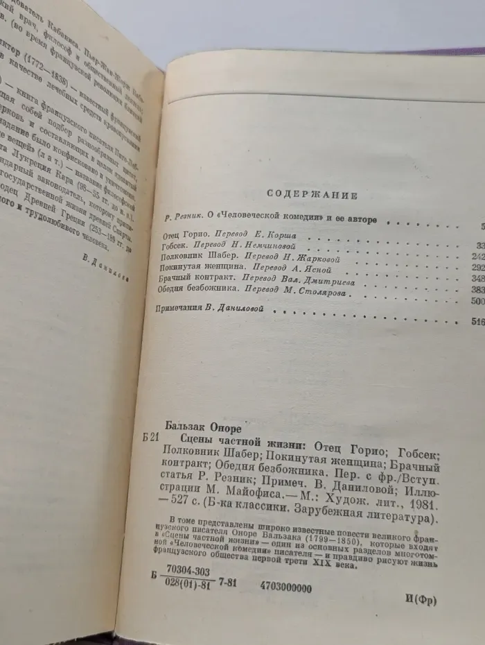 Библиотека классики. Зарубежная литература. Сцены частной жизни