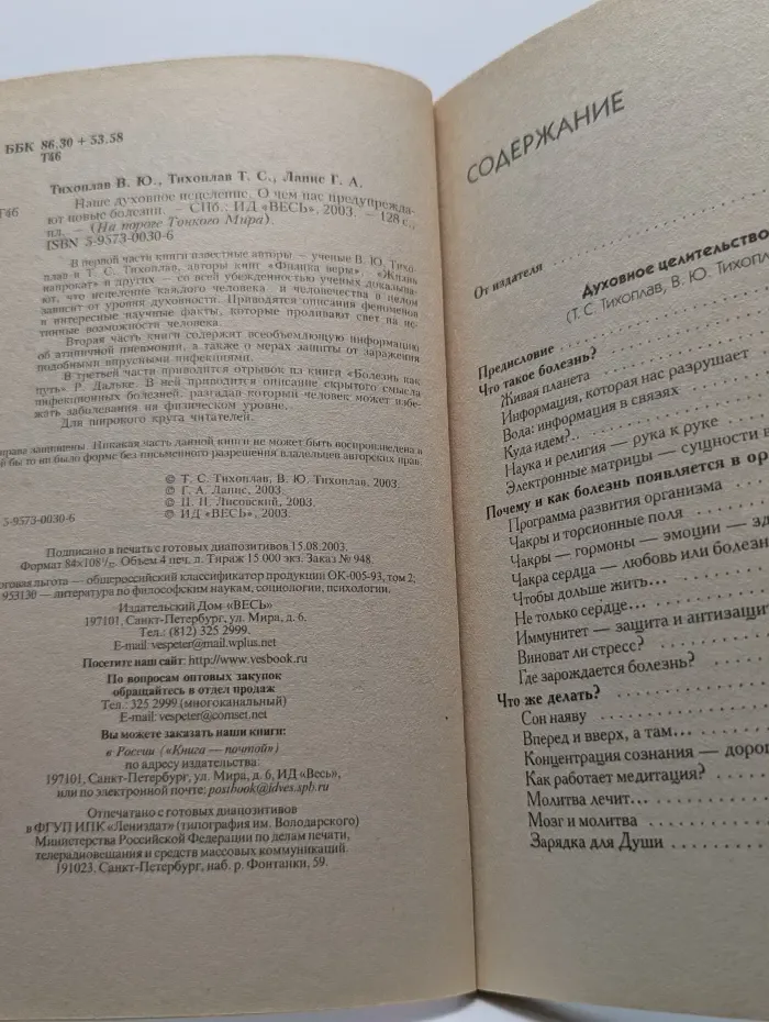 на пороге Тонкого Мира. Наше духовное исцеление. О чем нас предупреждают болезни