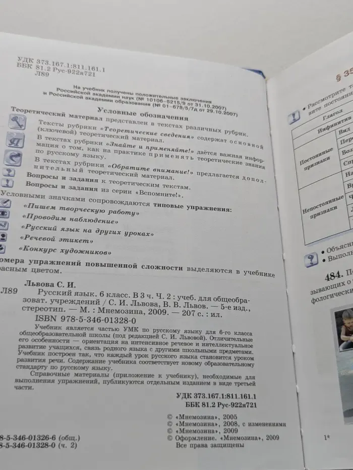 Русский язык. 6 класс. В 3 частях. Часть 2