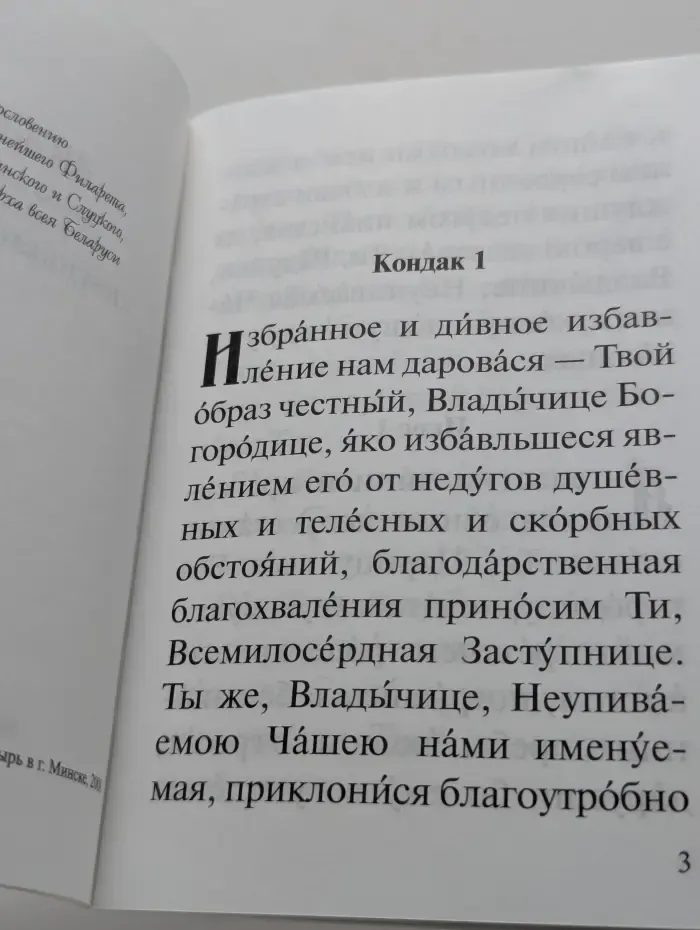 Акафист Пресвятой Богородице в честь иконы Ея Неупиваемая Чаша