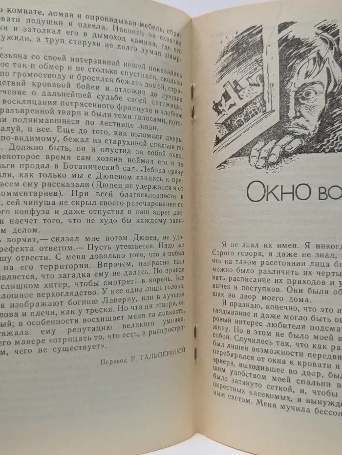 Убийство на улице Морг. Окно во двор