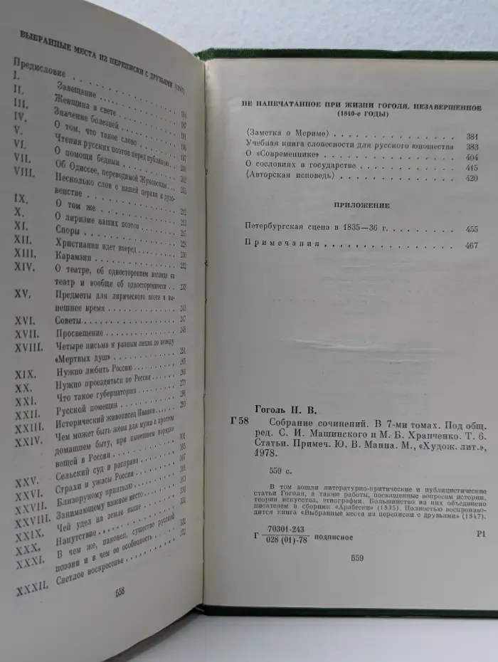 Николай Гоголь. Собрание сочинений в 7 томах. Том 6