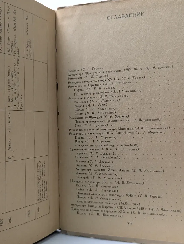 История зарубежной литературы. XIX век