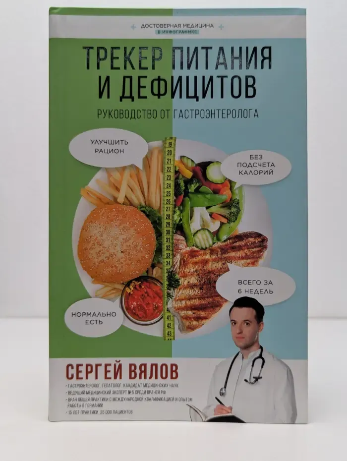 Достоверная медицина (в инфографике). Трекер питания и дефицитов. Руководство от гастроэнтеролога