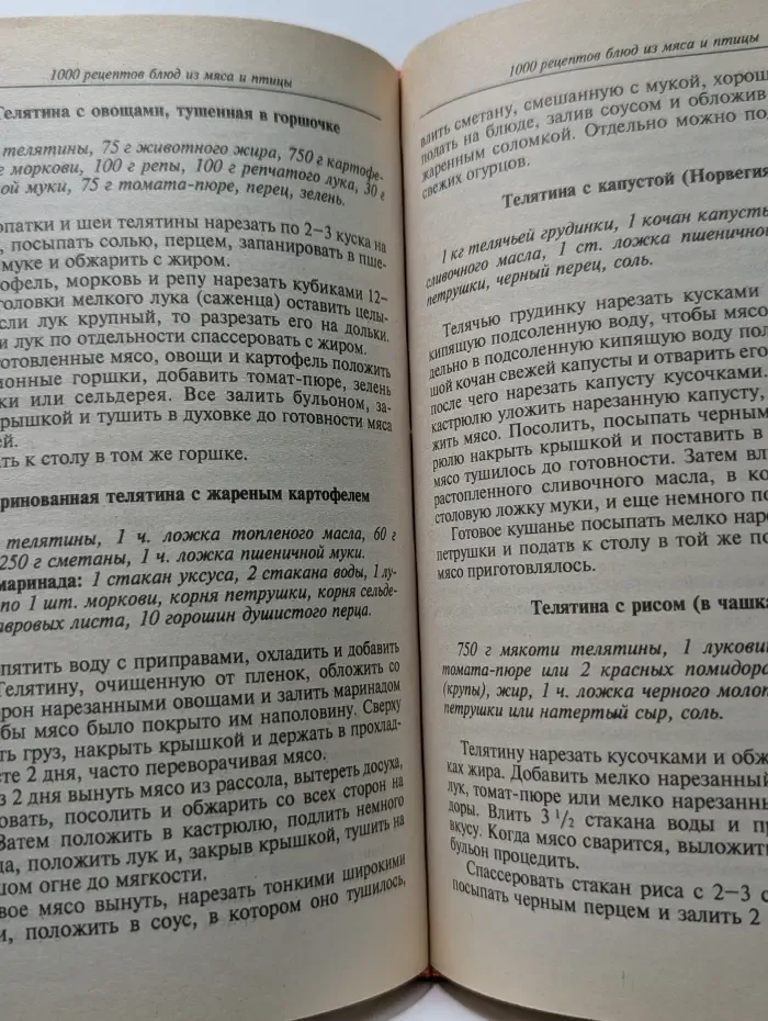 Книга в подарок. 1000 рецептов блюд из мяса и птицы