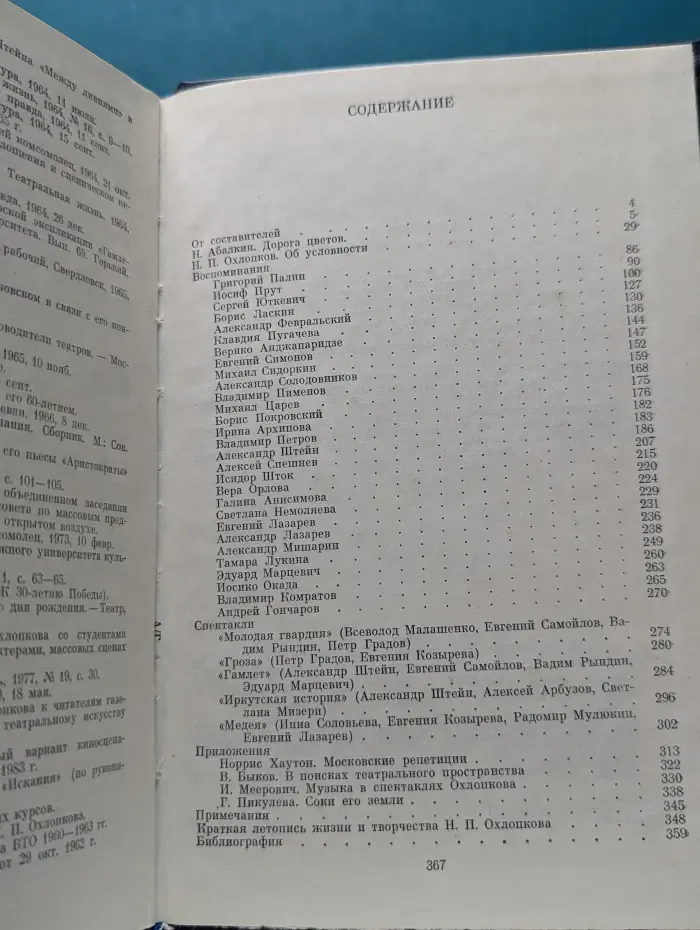 Н. П. Охлопков. Статьи. Воспоминания