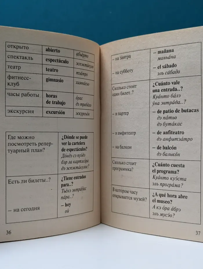 Испанский мини-разговорник