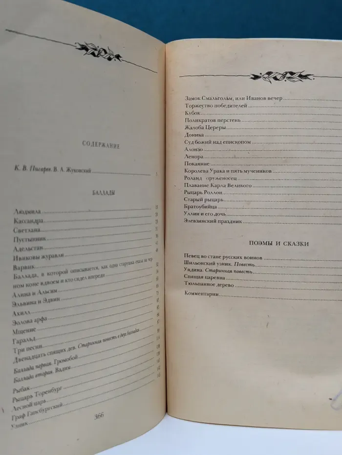 В. А. Жуковский. Баллады, поэмы и сказки