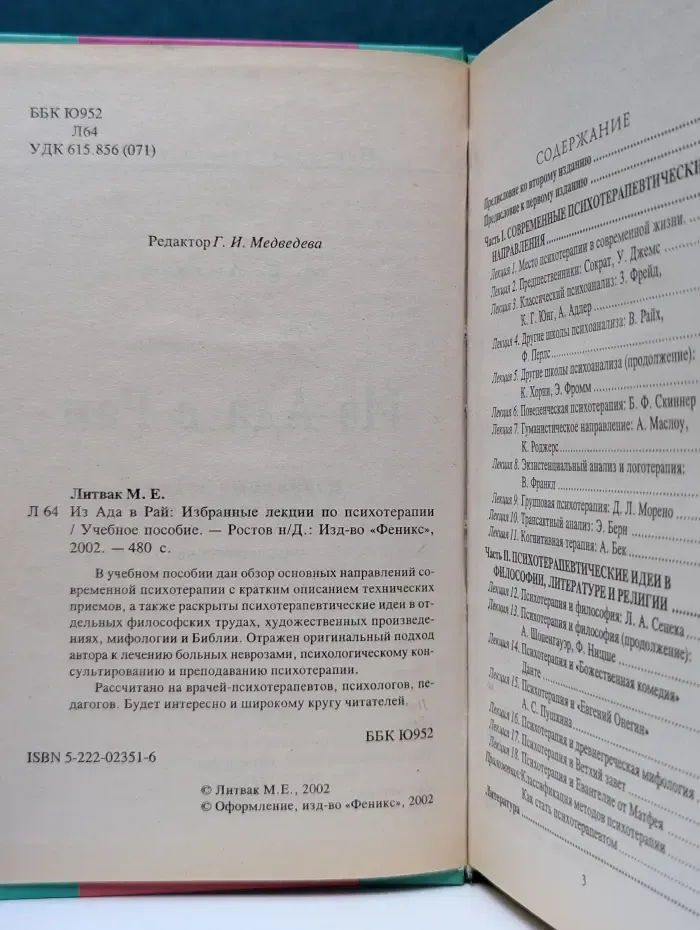 Из ада в рай. Избранные лекции по психотерапии
