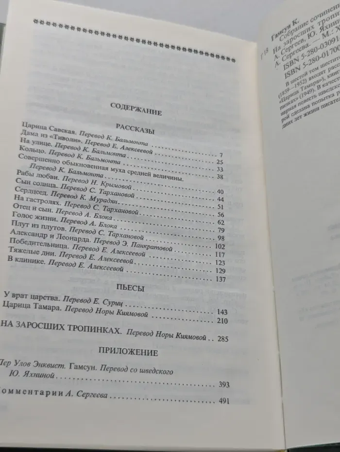 К. Гамсун. Собрание сочинений в 6 томах. Том 6
