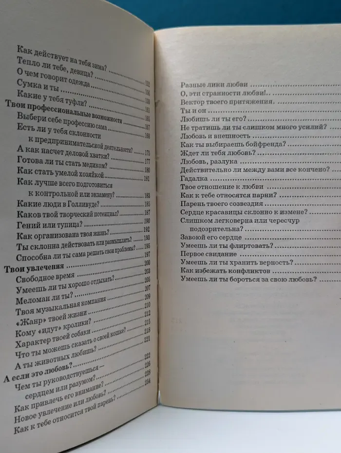 Тесты для девочек