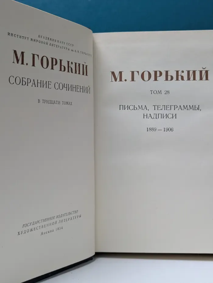 Максим Горький. Собрание сочинений в 30 томах. Том 28