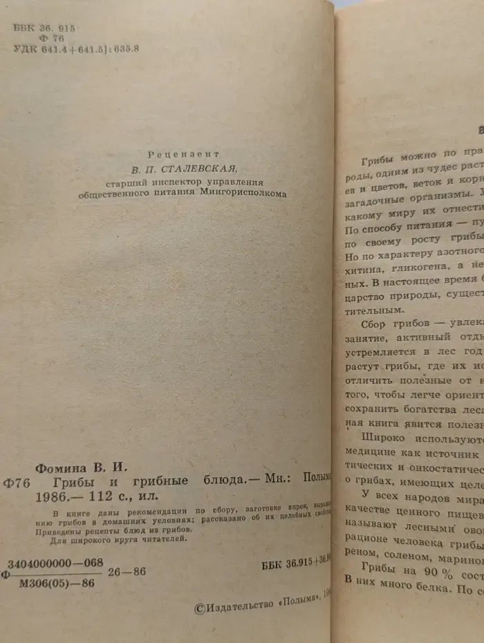 Грибы и грибные блюда