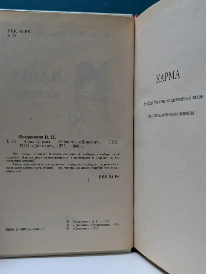 Книга в подарок. Чаша Кармы