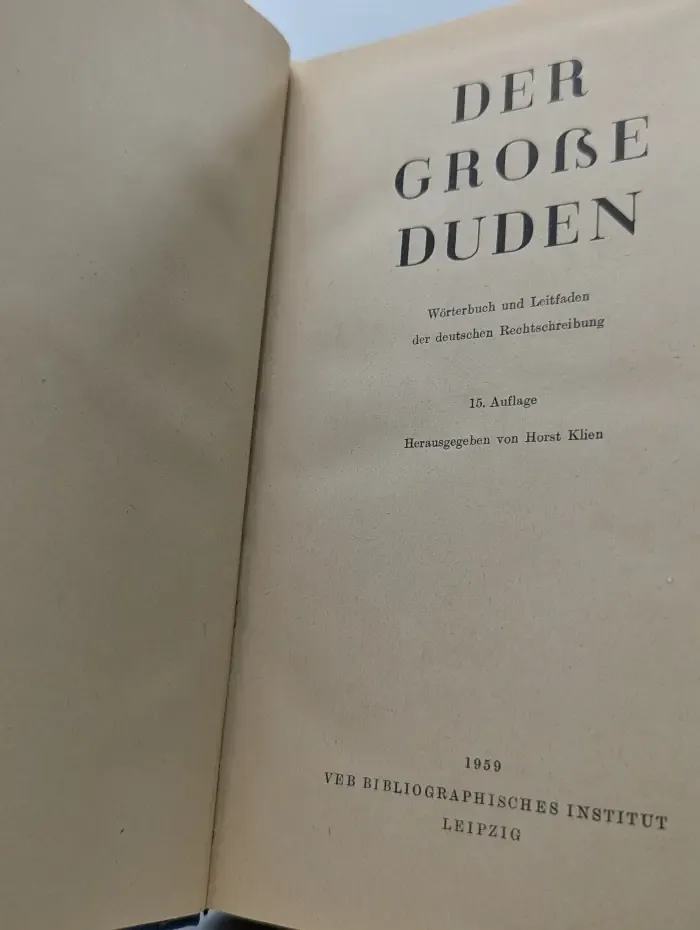 Der Grose Duden