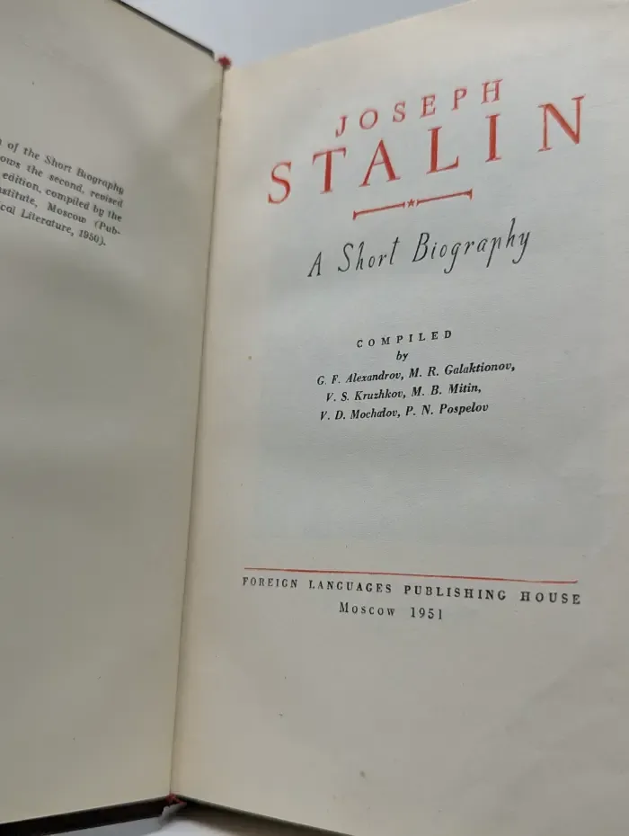 Joseph Stalin. A Short Biography