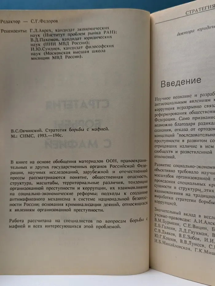 Стратегия борьбы с мафией