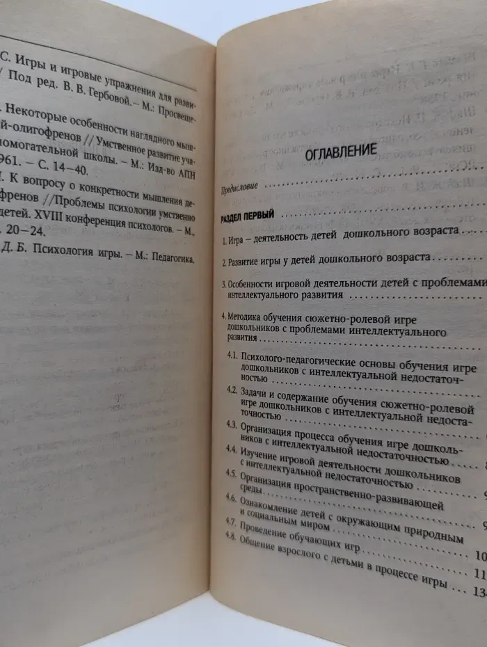 Коррекционная педагогика. Обучение сюжетно-ролевой игре детей с проблемами интеллектуального развития