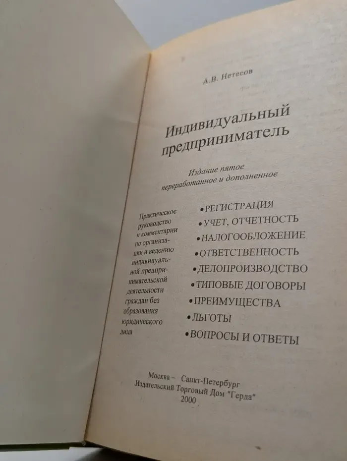 Индивидуальный предприниматель