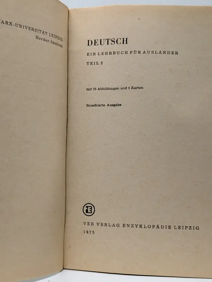 Deutsch. Ein Lehrbuch fur Auslander. Teil 2. Lektion 1-9