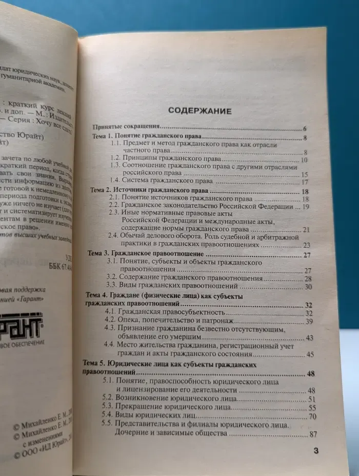 Хочу все сдать. Гражданское право. Общая часть