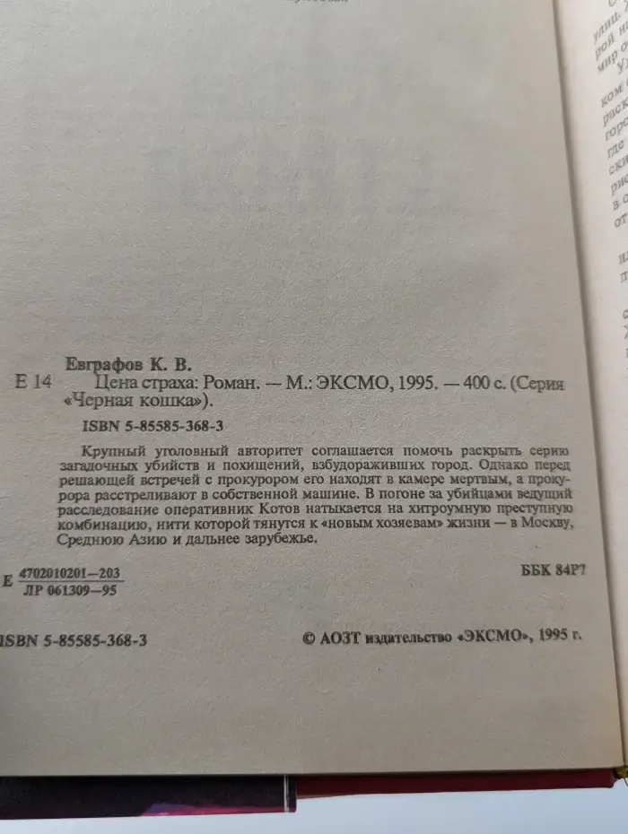 Черная кошка. Цена страха