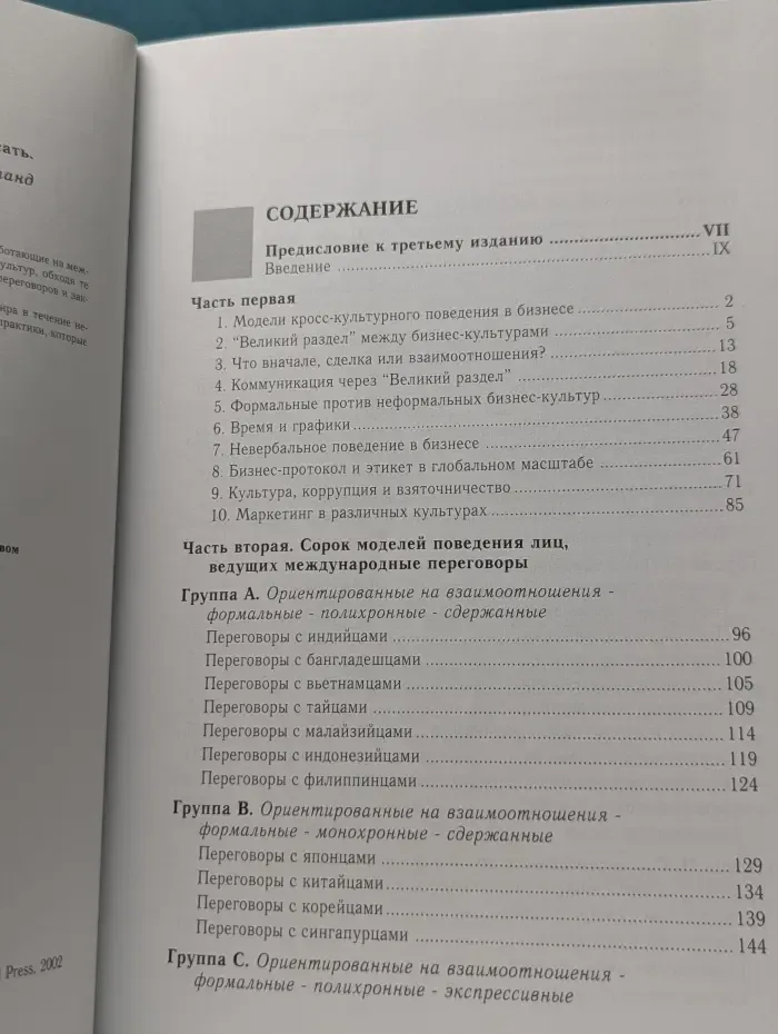 Кросс-культурное поведение в бизнесе