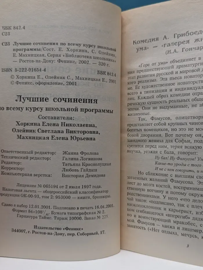 Лучшие сочинения по всему курсу школьной программы