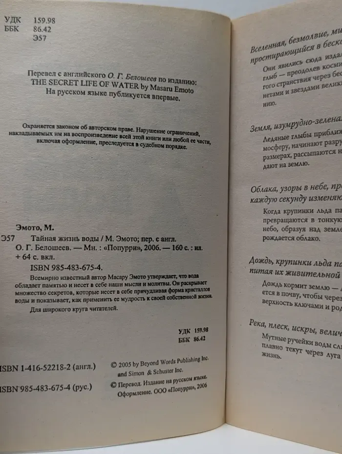 Тайная жизнь воды