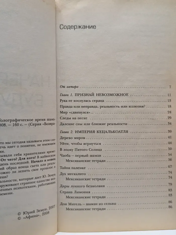 Возвращение силы. Начертание будущего. Голографическое время шаманов