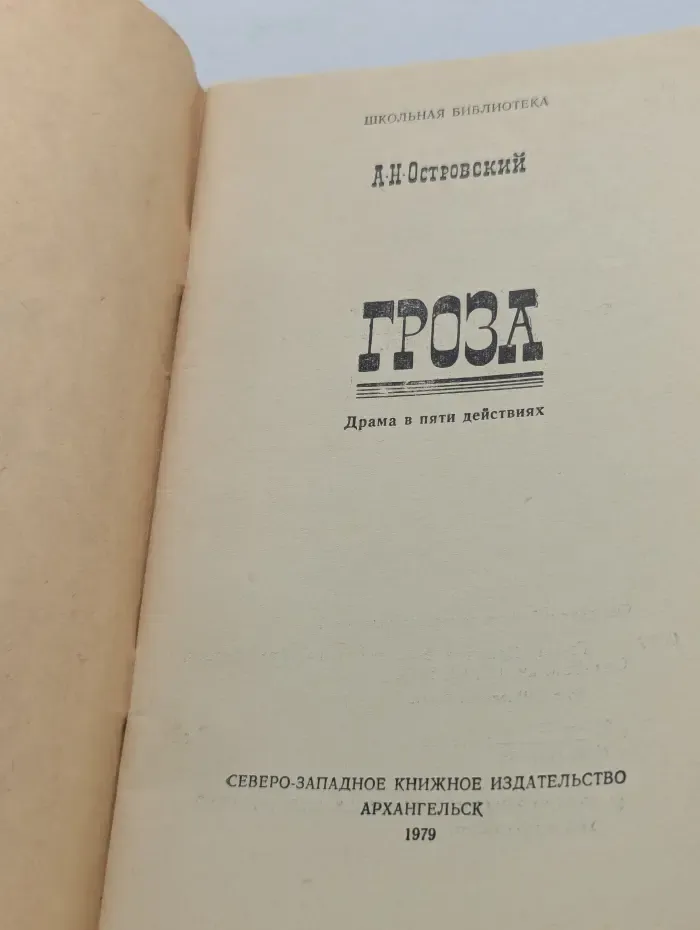 Школьная библиотека. Гроза