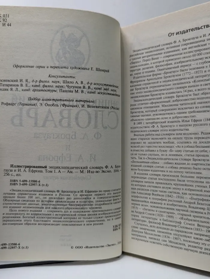 Иллюстрированный энциклопедический словарь Ф. А. Брокгауза и И. А. Ефрона. Том 1. А — Ам