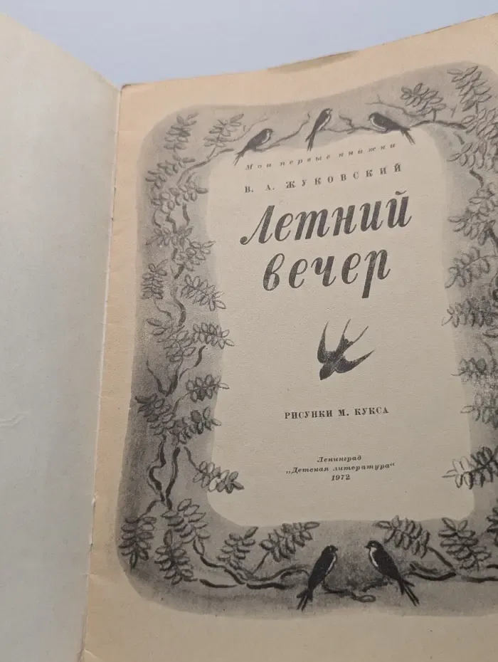 Мои первые книжки. Летний вечер