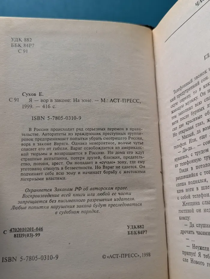 Я - вор в законе. На зоне