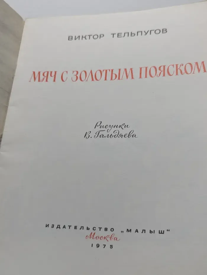 Мяч с золотым пояском