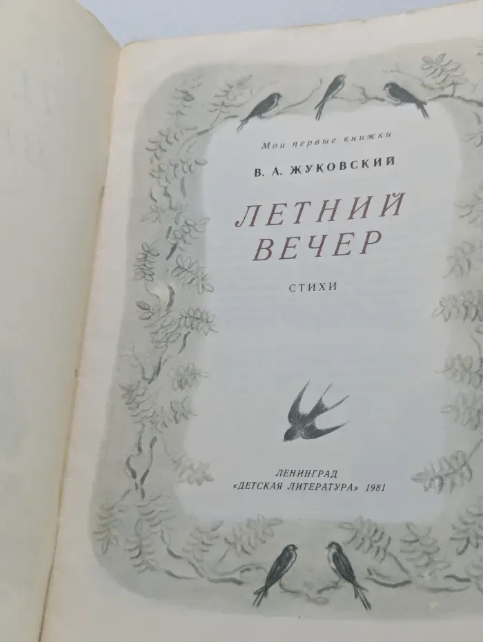 Мои первые книжки. Летний вечер