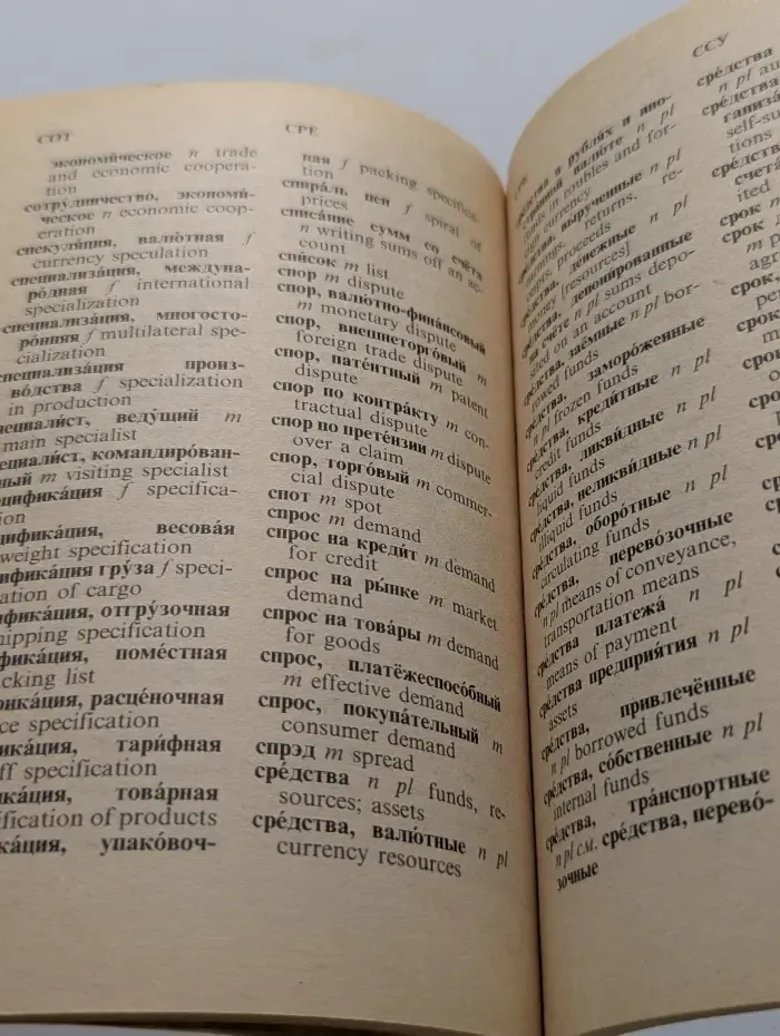 Краткий русско-английский коммерческий словарь