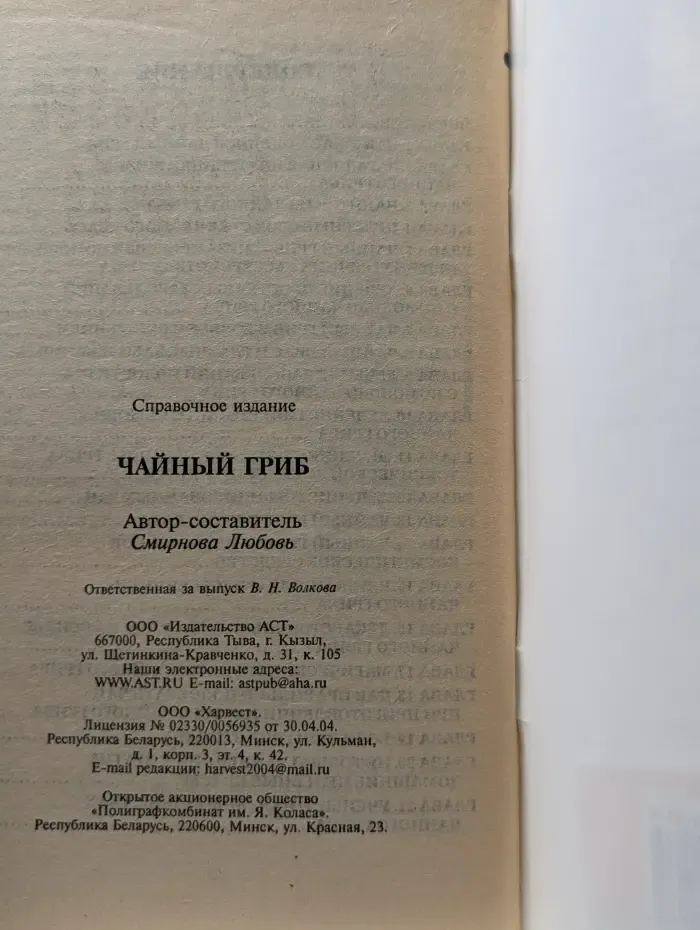 Чайный гриб