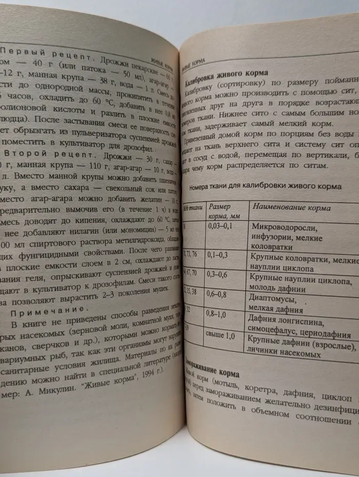 Питание и корм аквариумных рыб