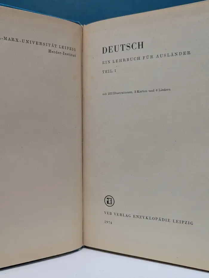 Deutsch. Ein Lehrbuch fur Auslander. Teil 1